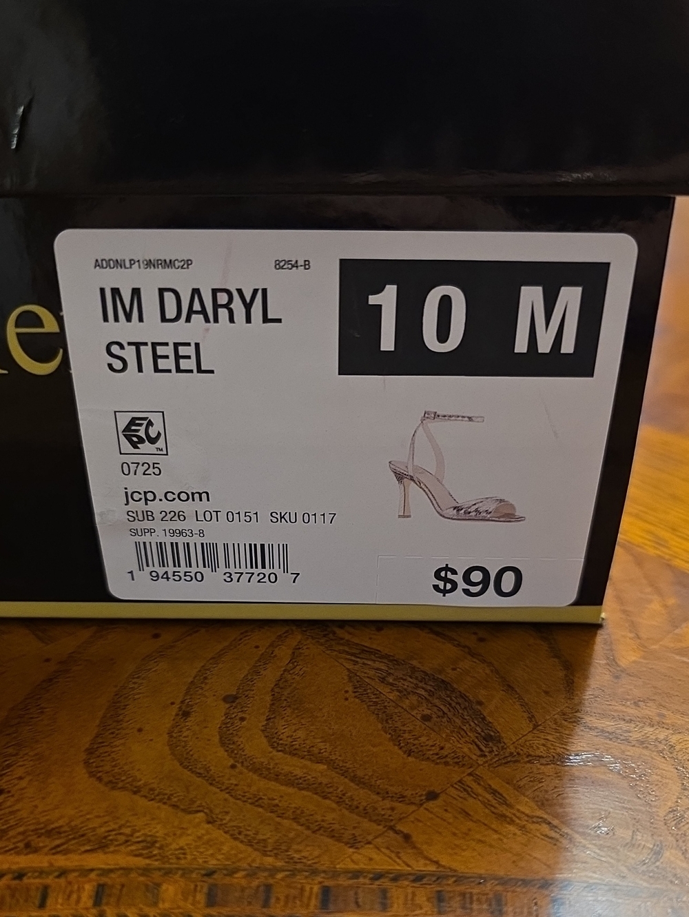 I. Miller IM Daryl Steel Metallic Snake Print Stiletto Strappy Heels 10M - NEW - Picture 10 of 10